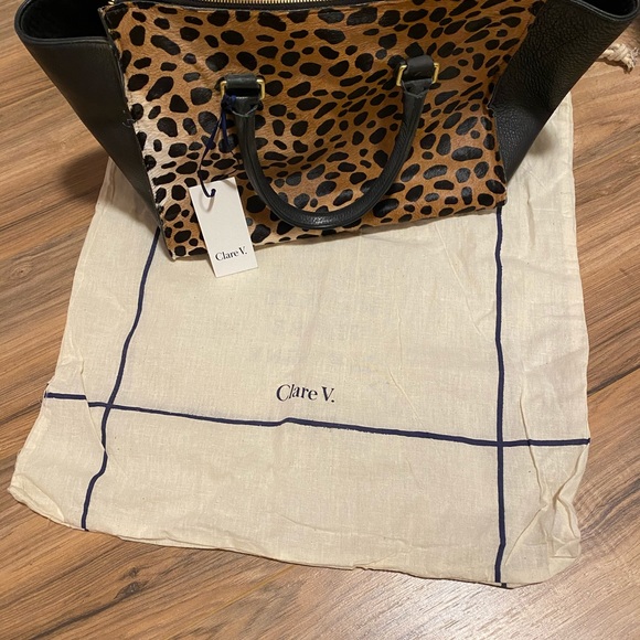 Clare V Leopard Sandrine Bag - Picture 6 of 10